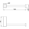 Держатель для туалетной бумаги LEMARK VALDAY LMA-8123S-BL матовый черный